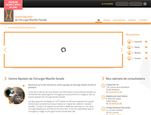 Tablet Screenshot of maxillo-faciale-bordeaux.com